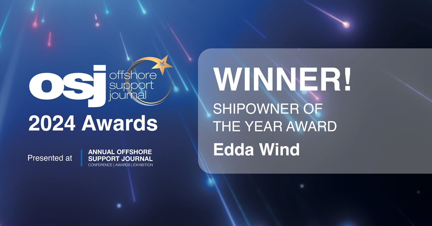 Edda Wind is Shipowner of the Year Award winner!